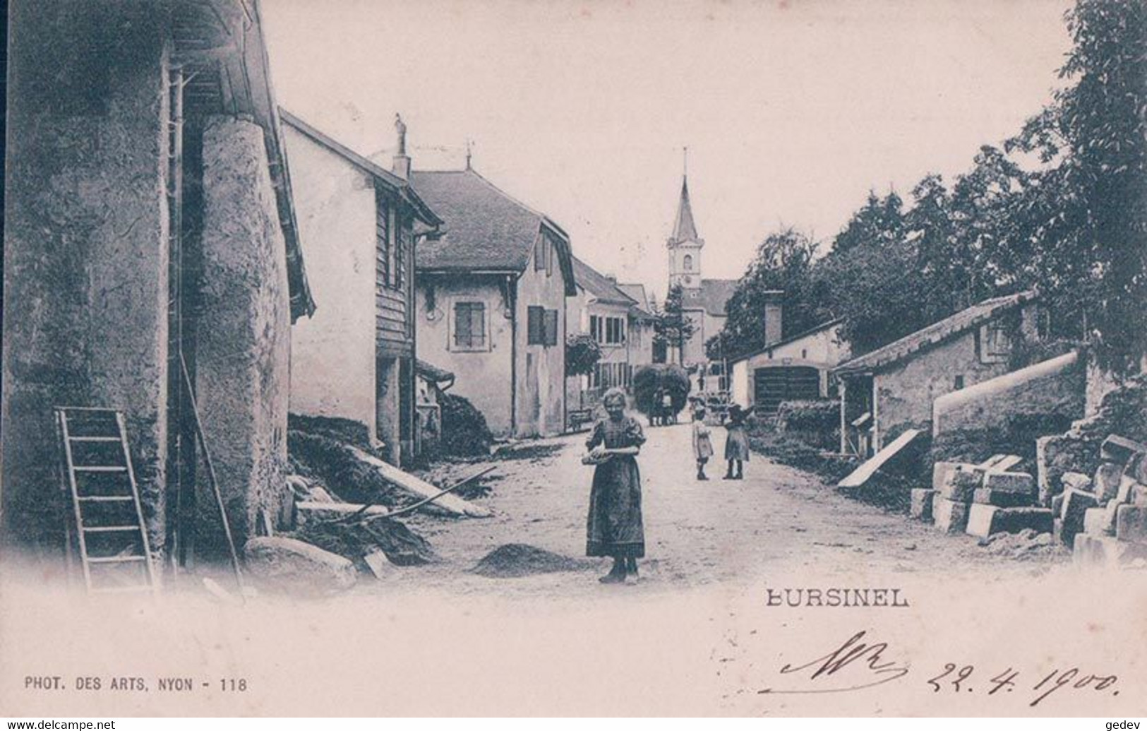 Bursinel VD, Une Rue Animée (118) - Bursinel