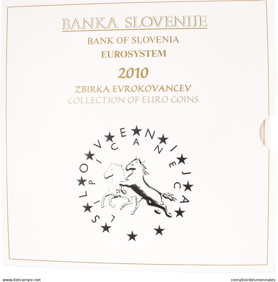 Slovénie, Coffret, 2010, Set 10 Monnaies Euro BU., FDC - Slovenia