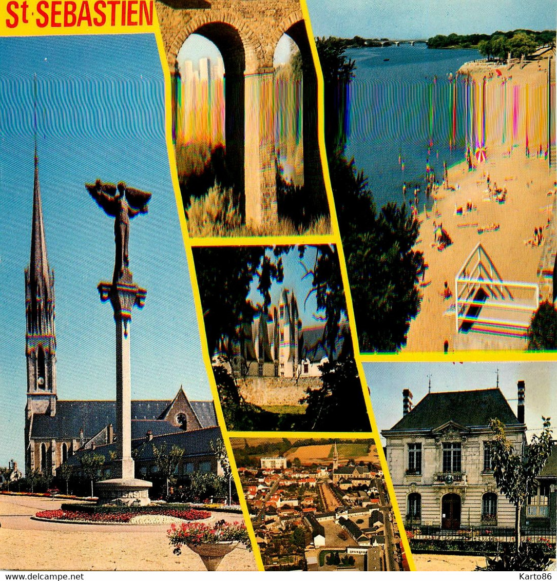 St Sébastien Sur Loire * Souvenir De La Commune * Cp 6 Vues - Saint-Sébastien-sur-Loire