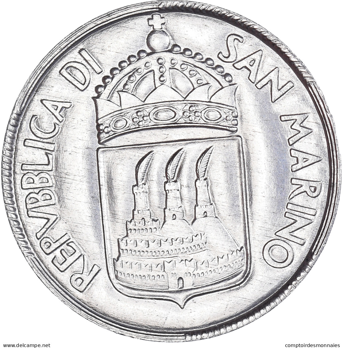 Monnaie, Saint Marin , 5 Lire, 1973, Rome, FDC, SUP+, Aluminium, KM:24 - San Marino