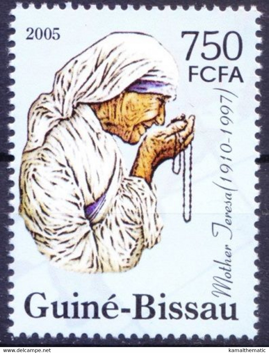 Mother Teresa Nobel Peace Winner, Guinea Bissau 2005 MNH - Madre Teresa