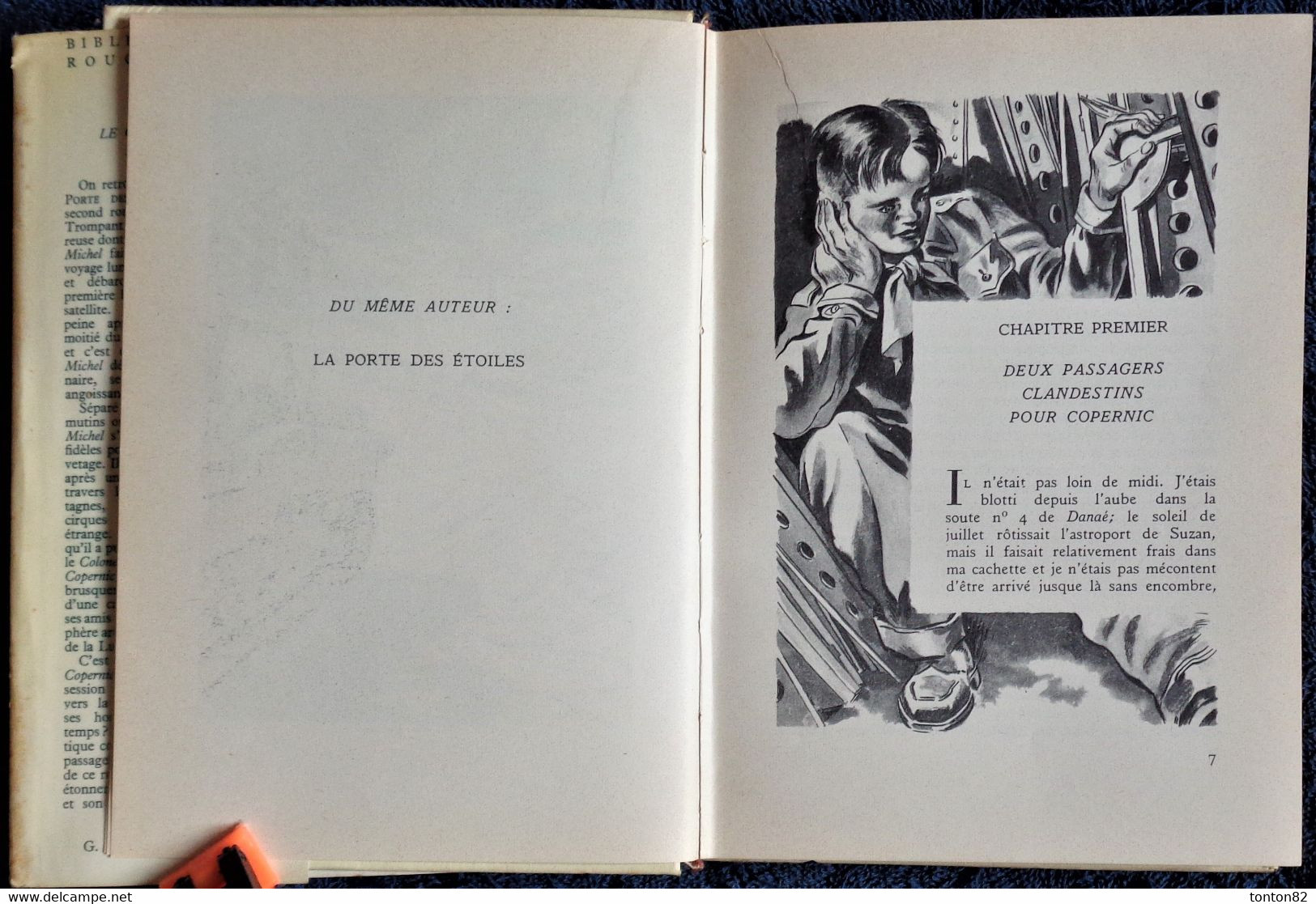 Paul Berna -  Le Continent Du Ciel - Rouge Et Or Souveraine  - ( 1955 ) . - Bibliotheque Rouge Et Or