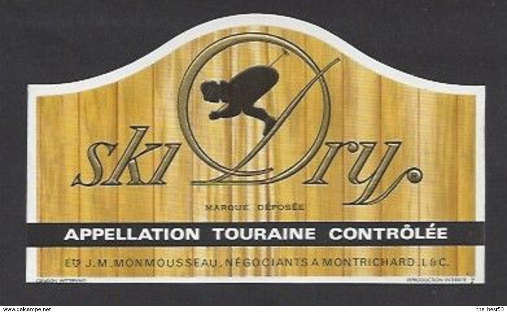 Etiquette De Vin Touraine  -  Ski Dry - Ski