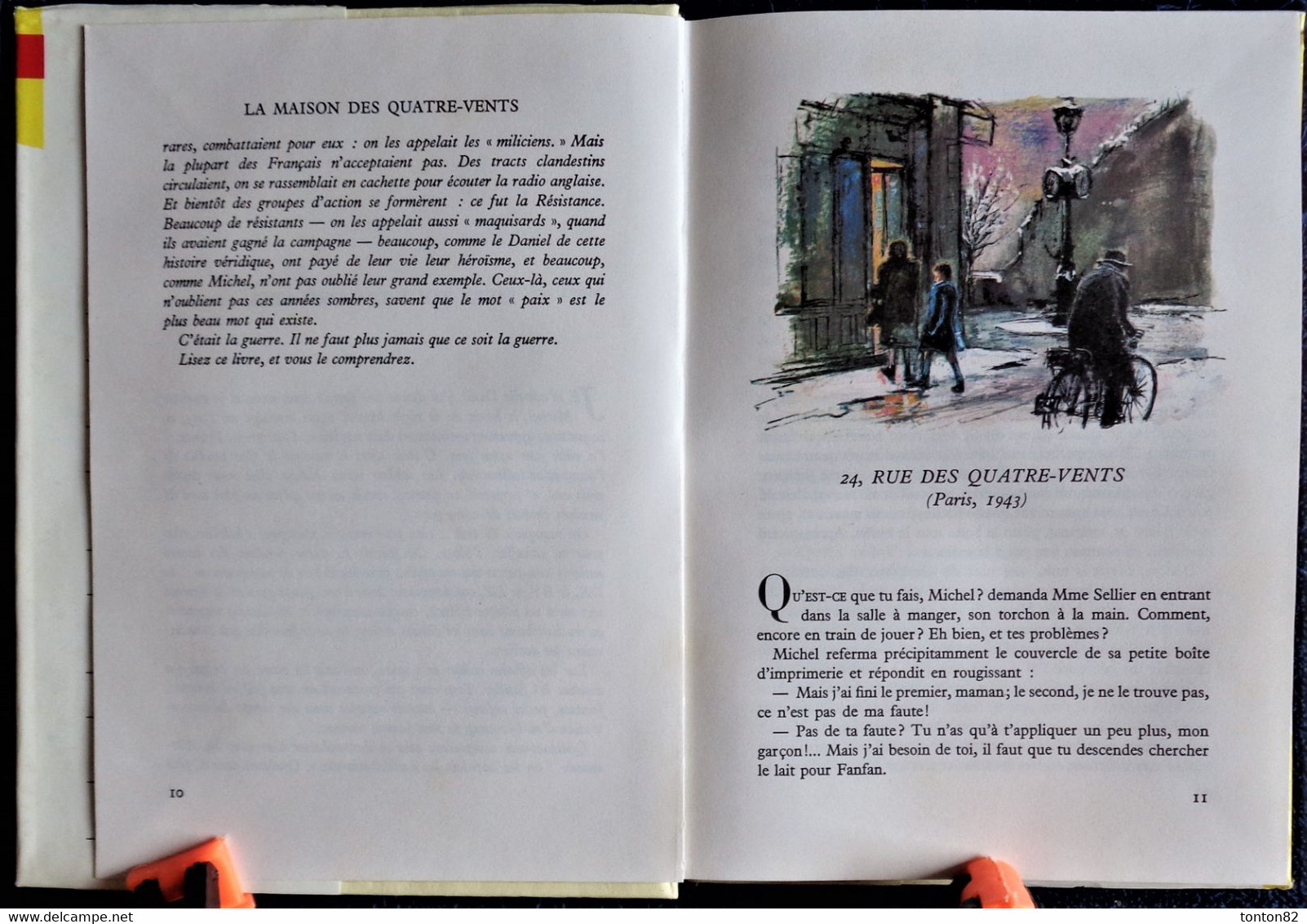 Colette Vivier - La Maison Des Quatre-vents - Bibliothèque Rouge Et Or Souveraine - ( 1965 ) . - Bibliothèque Rouge Et Or