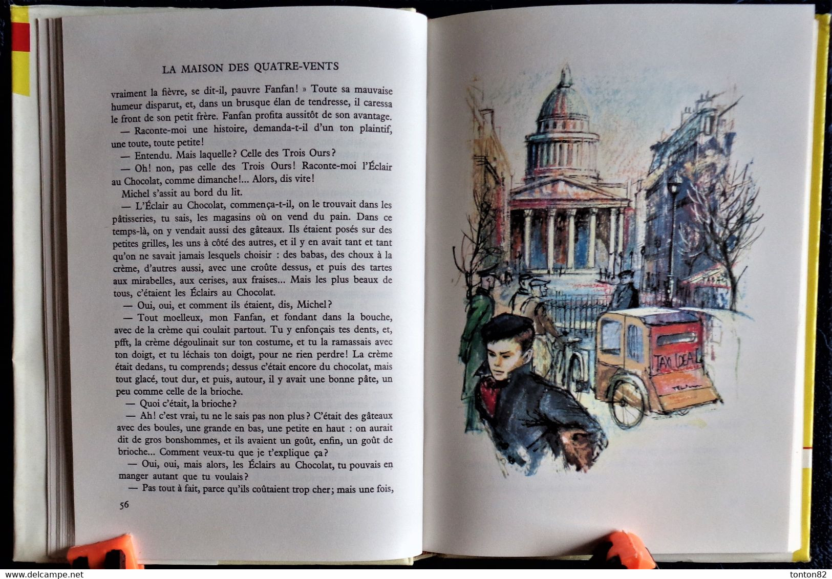 Colette Vivier - La maison des quatre-vents - Bibliothèque Rouge et Or Souveraine - ( 1965 ) .