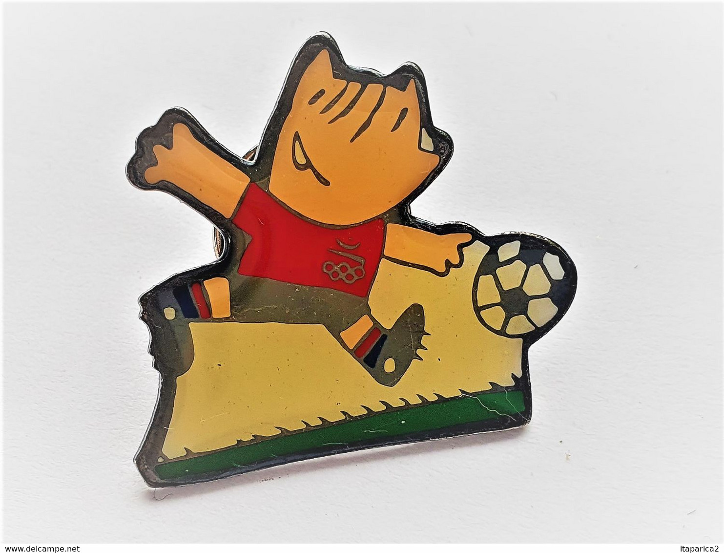 PINS  JO  Jeux Olympiques Barcelone 1992 Mascotte Cobi FOOTBAL / 33NAT - Jeux Olympiques