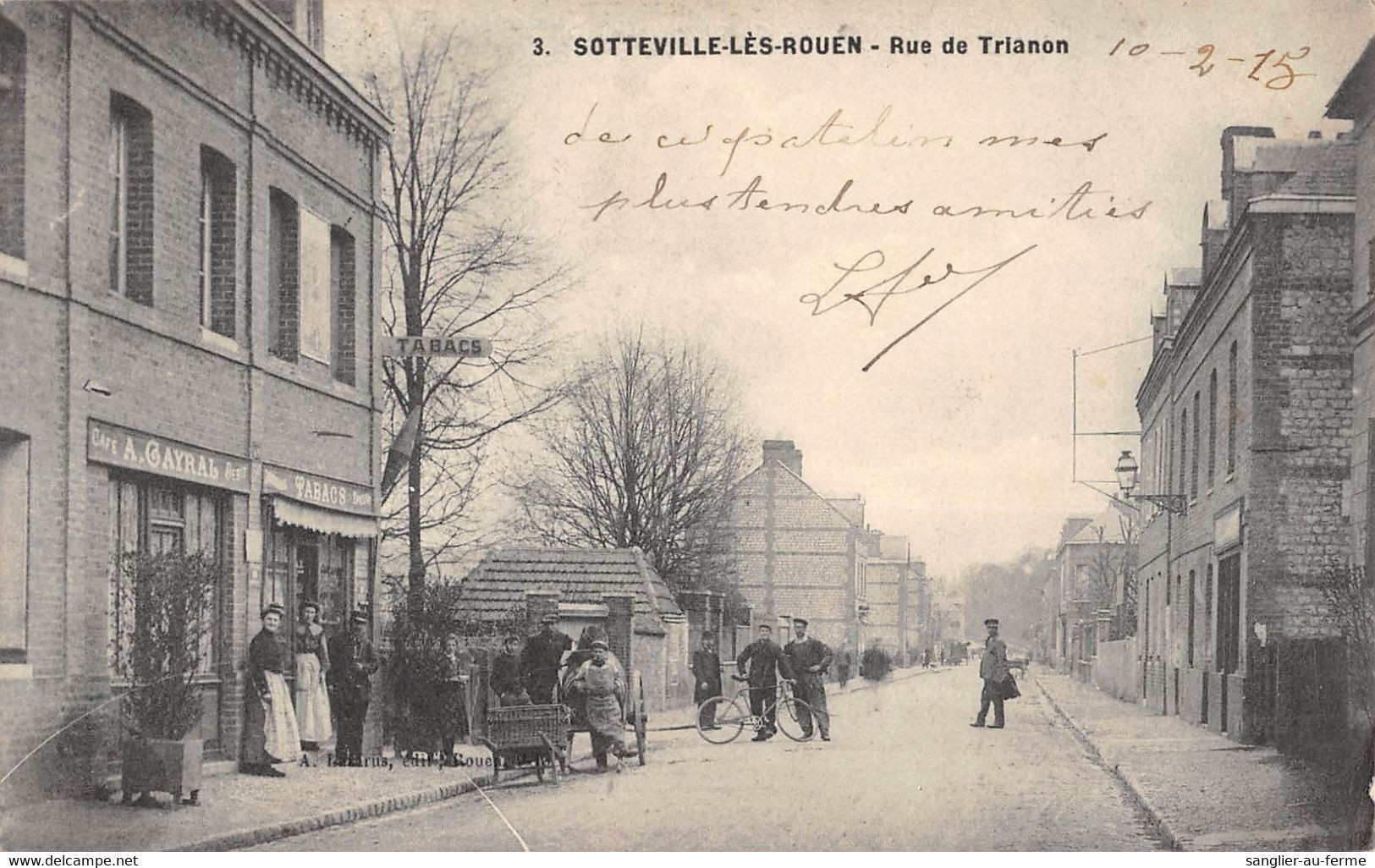 CPA 76 SOTTEVILLE LES ROUEN RUE DE TRIANON - Sotteville Les Rouen