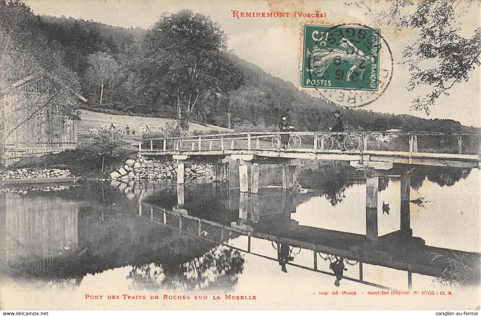 CPA 88 REMIREMONT PONT DES TRAITS DE ROCHES SUR LA MOSELLE - Remiremont