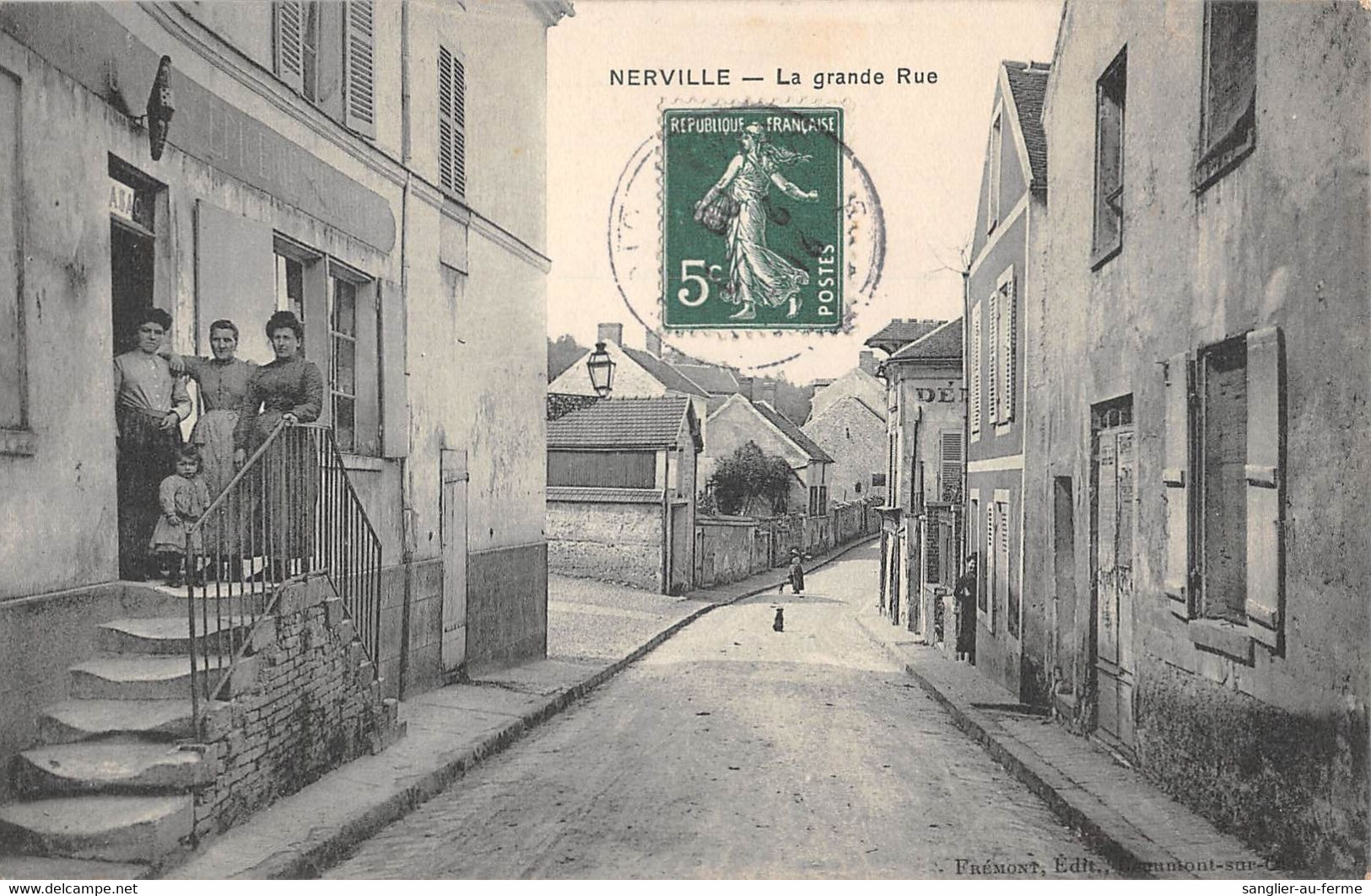 CPA 95 NERVILLE LA GRANDE RUE / TABAC - Autres & Non Classés