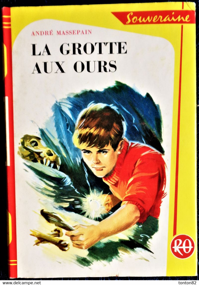 André Massepain - Le Grotte Aux Ours - Rouge Et Or Souveraine - ( 1963 ) . - Bibliotheque Rouge Et Or