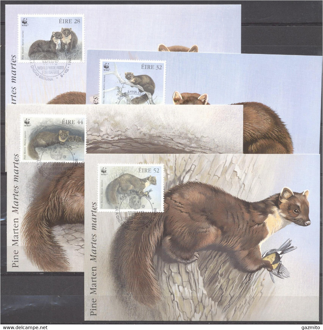 Ireland 1992, WWF, Marten, 4maximum - Maximumkarten