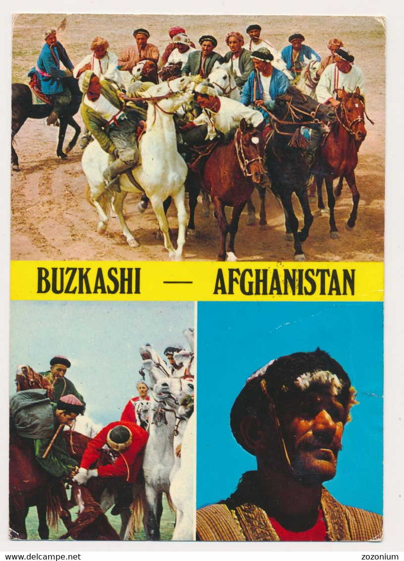 AFGHANISTAN  BUZKASHI FAMOUS GAME Vintage Postcard Rppc Pc - Afganistán