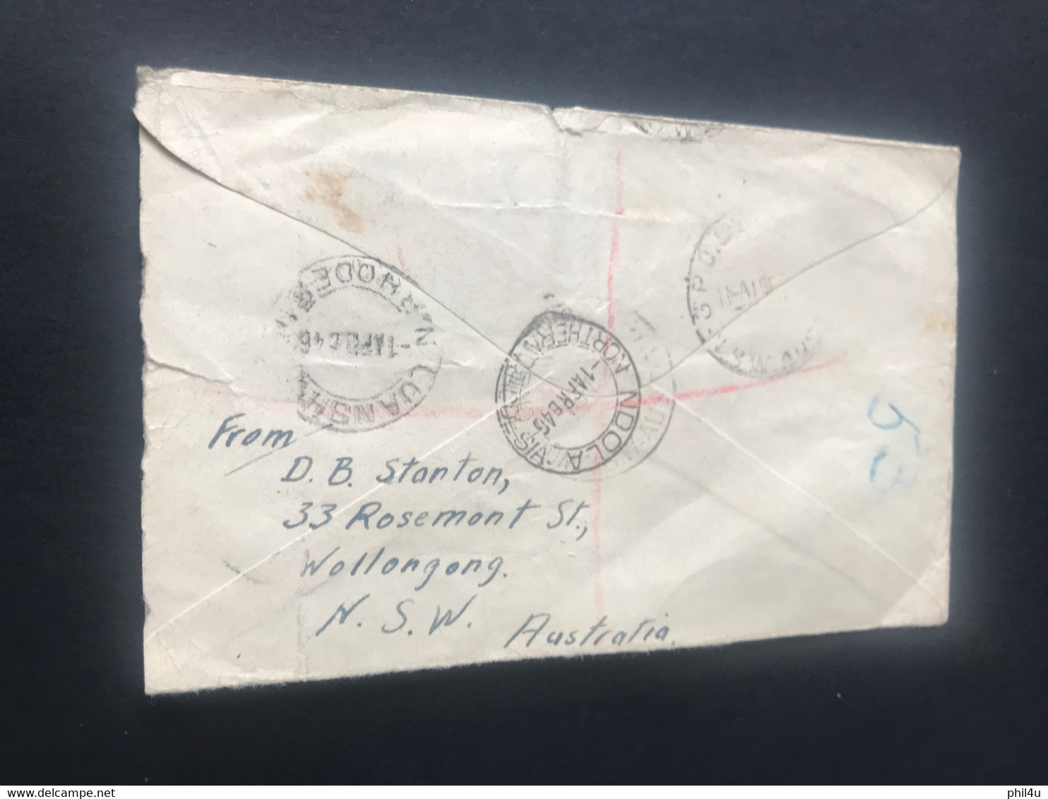 1946 Australia Peace Stamps First Day Cancel Registered Cover N. Rhodesia See Photos Also Welcome Offers - Lettres & Documents