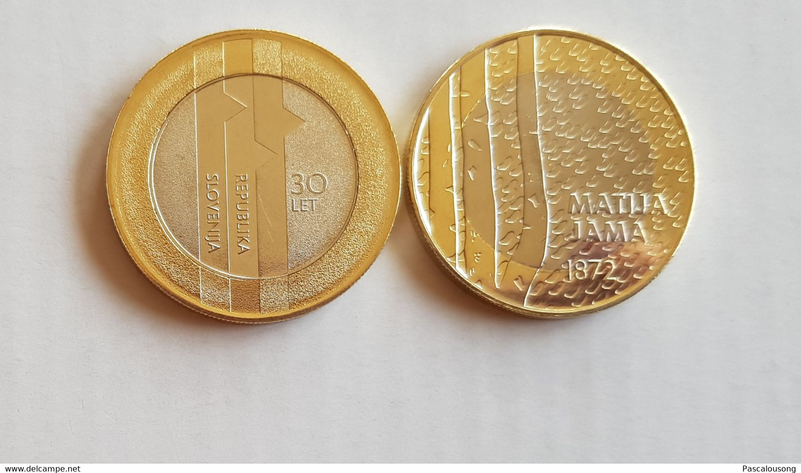 2 Pièces Slovenie 3€ UNC 2021-2022 - Eslovenia