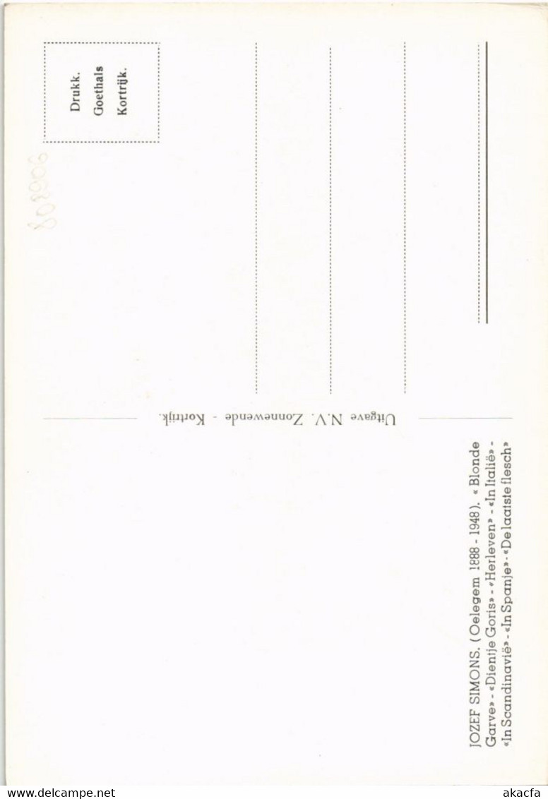 CPA JOZEF SIMONS WRITER ECRIVAIN (808906) - Ecrivains