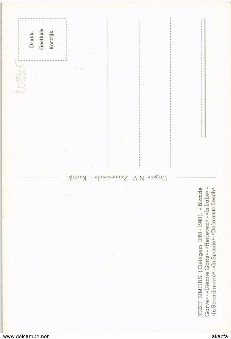 CPA JOZEF SIMONS WRITER ECRIVAIN (808905) - Ecrivains