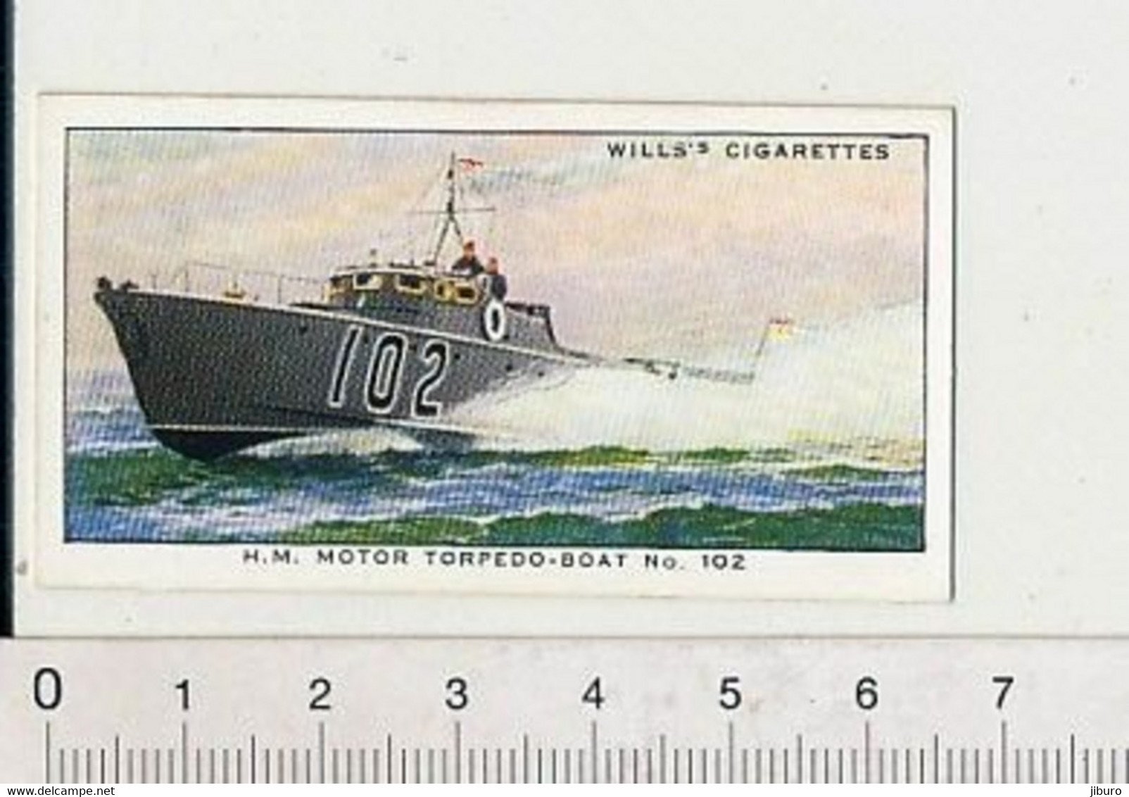 HM Motor Torpedo-Boat N° 102 Navire De Guerre Bateau War Boat 88/8 - Wills