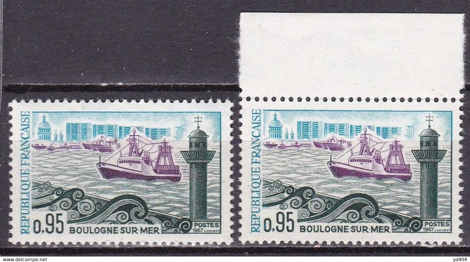 FR7437- FRANCE – 1966 – BOULOGNE-SUR-MER - Y&T # 1503(x2) MNH - Ongebruikt