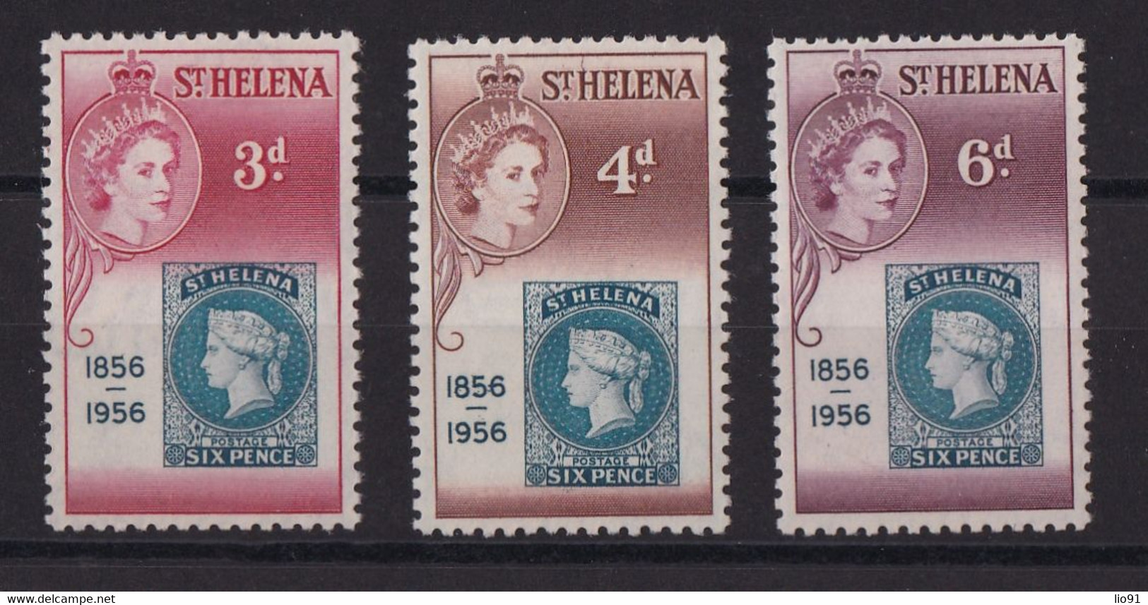 SAINTE-HELENE.  YT  N° 135/137   Neuf **  1955 - Saint Helena Island
