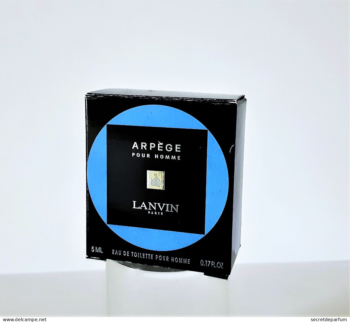 BOITE VIDE MINIATURE  De Parfum ARPEGE POUR HOMME   De  LANVIN  EDT   5 Ml - Miniatures Hommes (avec Boite)