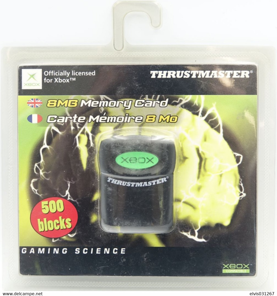 MICROSOFT XBOX ORIGINAL : THRUSTMASTER 8MB FLASH MEMORY UNIT MOC MINT ON CART NEW OLD STOCK NOS - Accessories