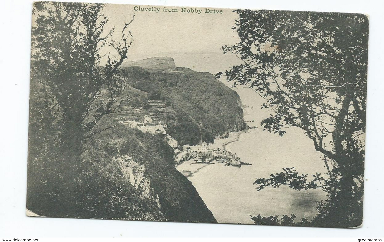 Devon Clovelly From Hobby Drive Posted 1931 - Clovelly