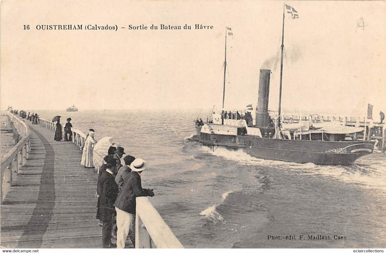 Ouistreham. Riva-Bella           14      Sortie Du Bateau Du Havre       (voir Scan) - Ouistreham