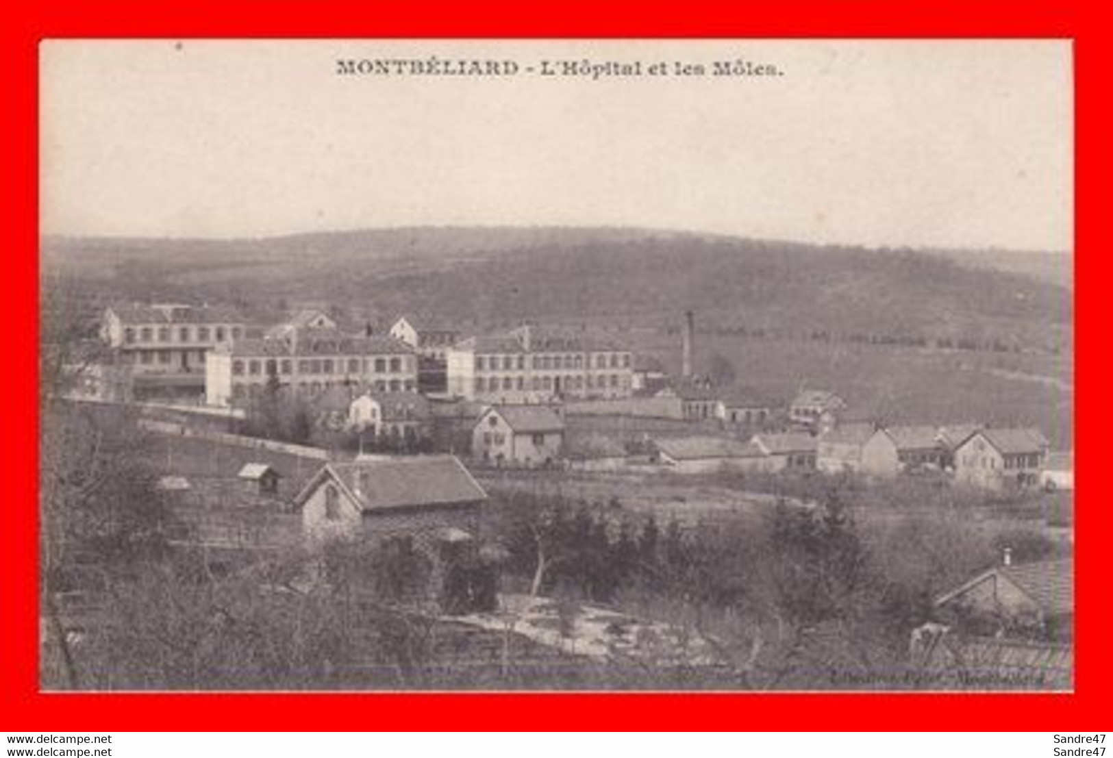 CPA (25)  MONTBELIARD.  L'Hôpital Et Les Môles. *7395 - Montbéliard