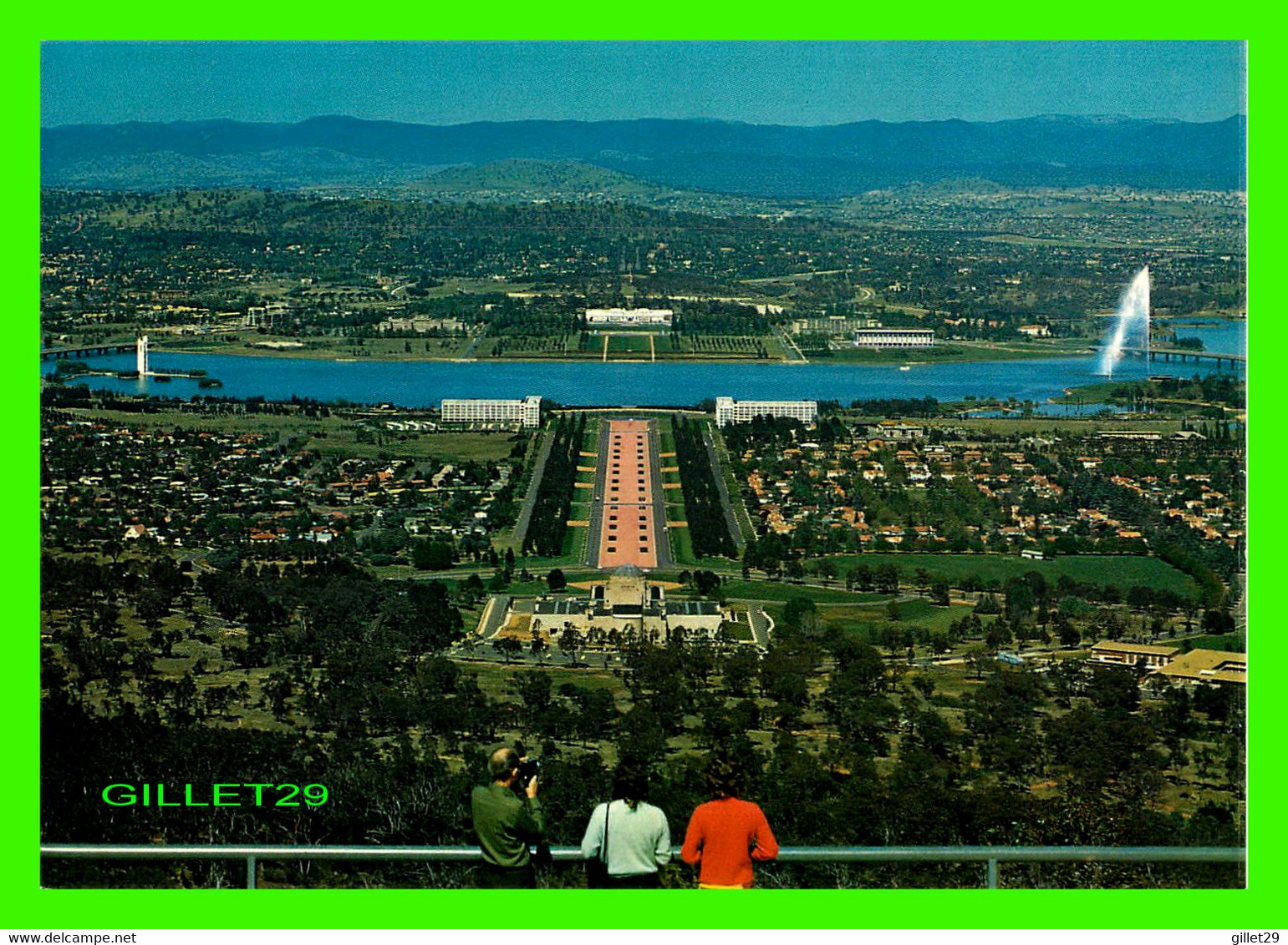 CANBERRA, AUSTRALIA - VIEW FROM MT. AINSLIE OVERLOOKING - A BARTEL & SCHORN CARD - - Canberra (ACT)