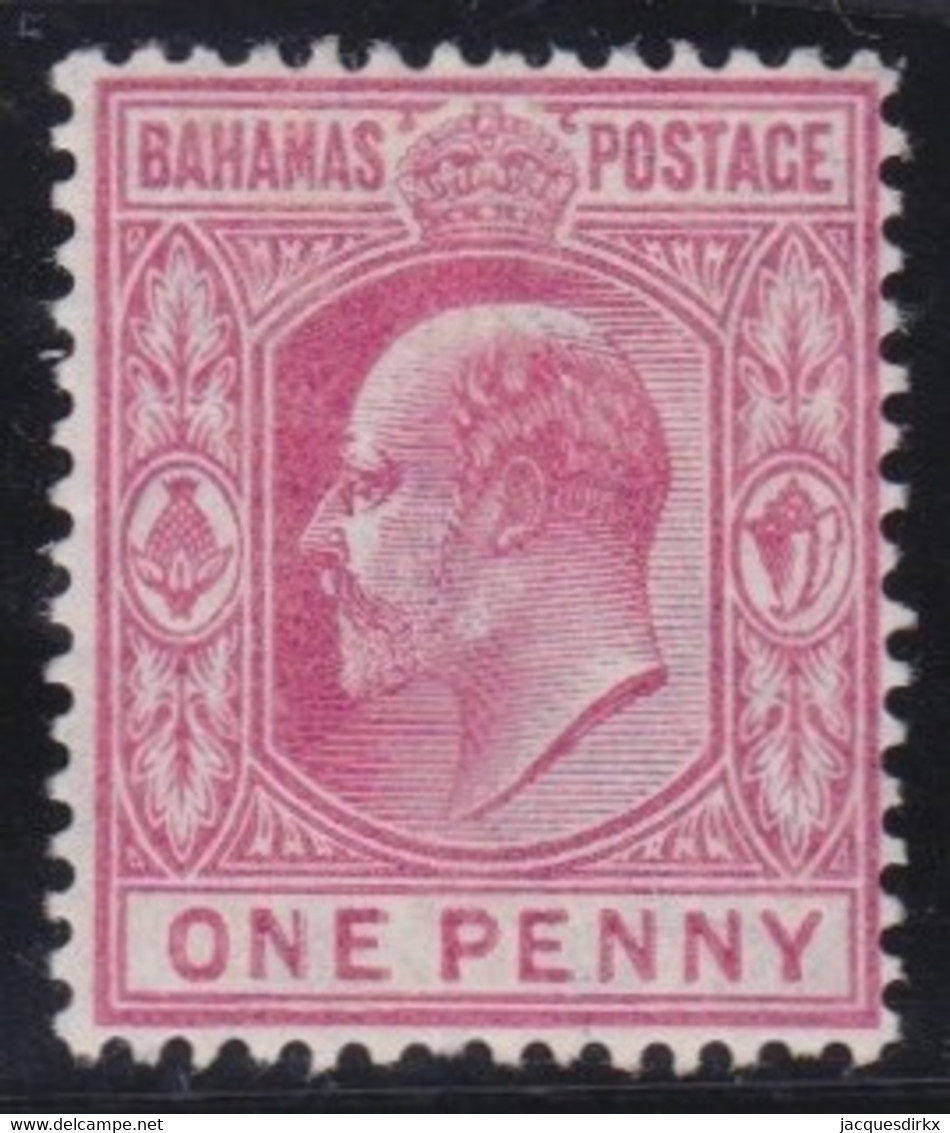 Bahamas     .    SG    .     72     .      *     .    Mint-hinged - 1859-1963 Crown Colony