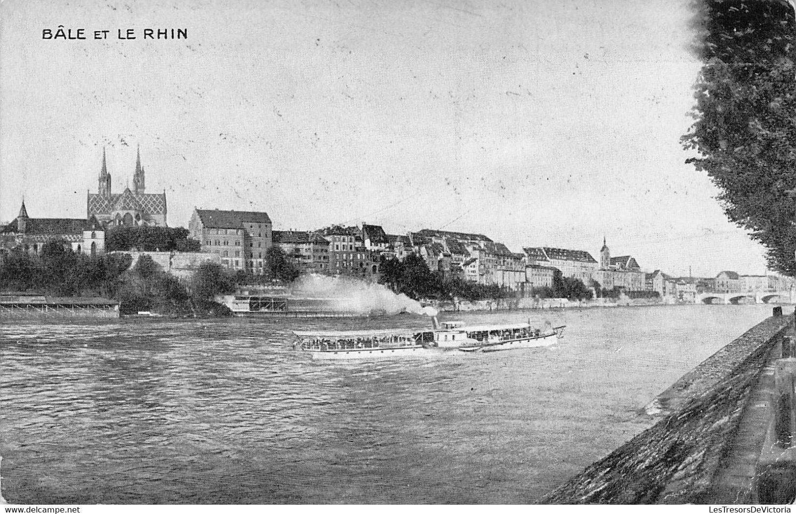 CPA - SUISSE - Bâle Et Le Rhin - Fleuve - Bateau - Pont - Basel
