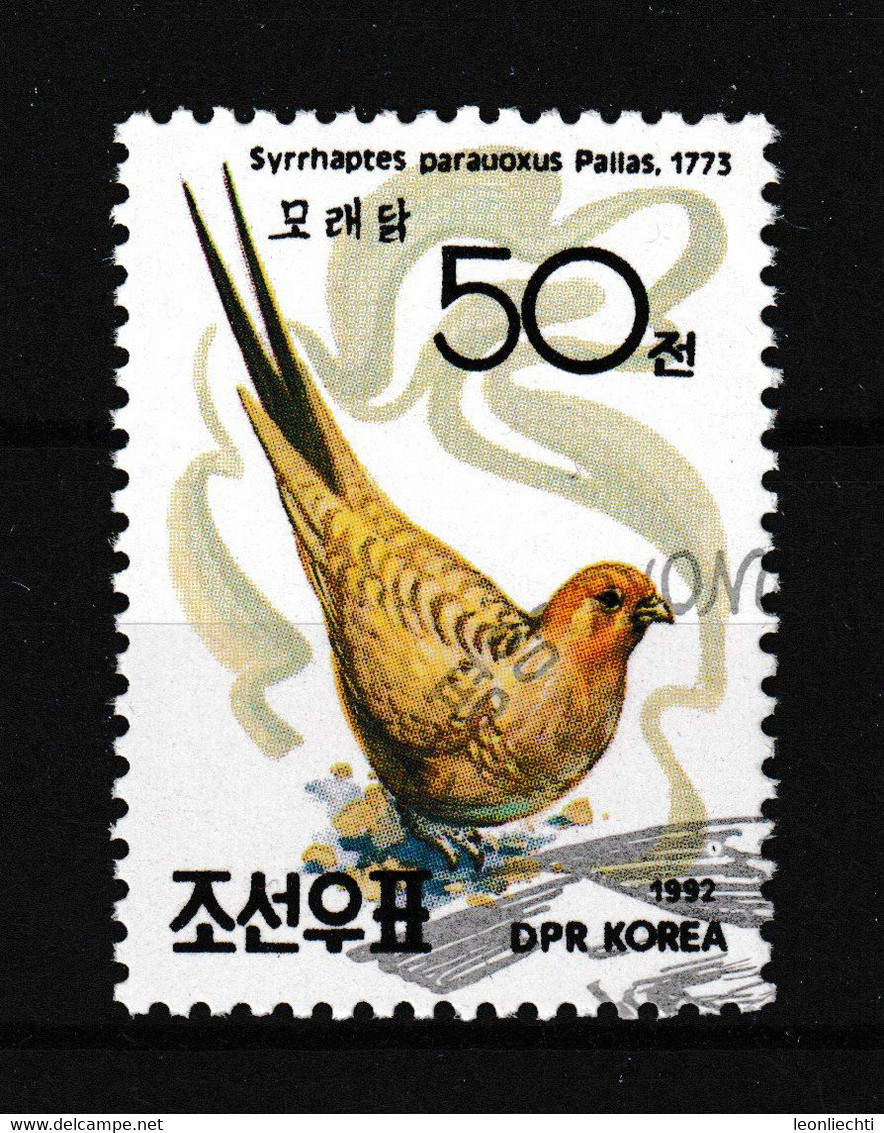 1992 DRP Korea, Mi: 3305** / Y&T: 2299**  Stepphuhn - Syrrhaptes Paradoxus - Patrijzen, Kwartels