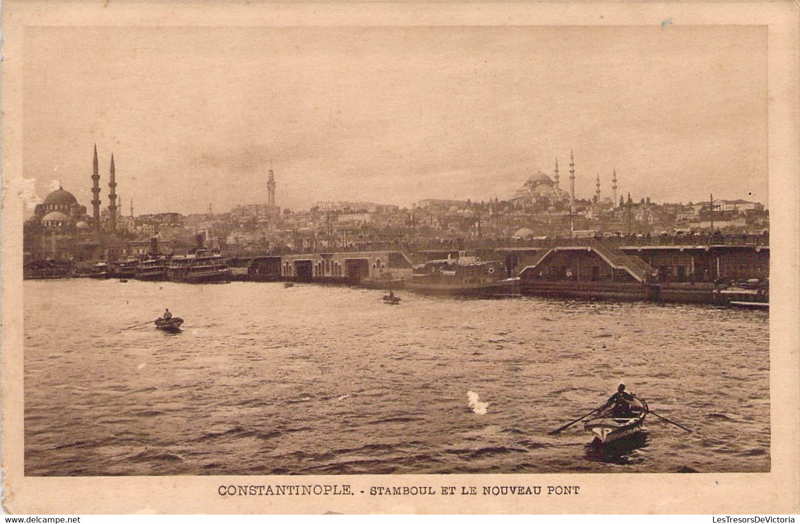 CPA - TURQUIE - Constantinople - Stamboul Et Le Nouveau Pont - Barque Editions D'art De L'orient - Türkei