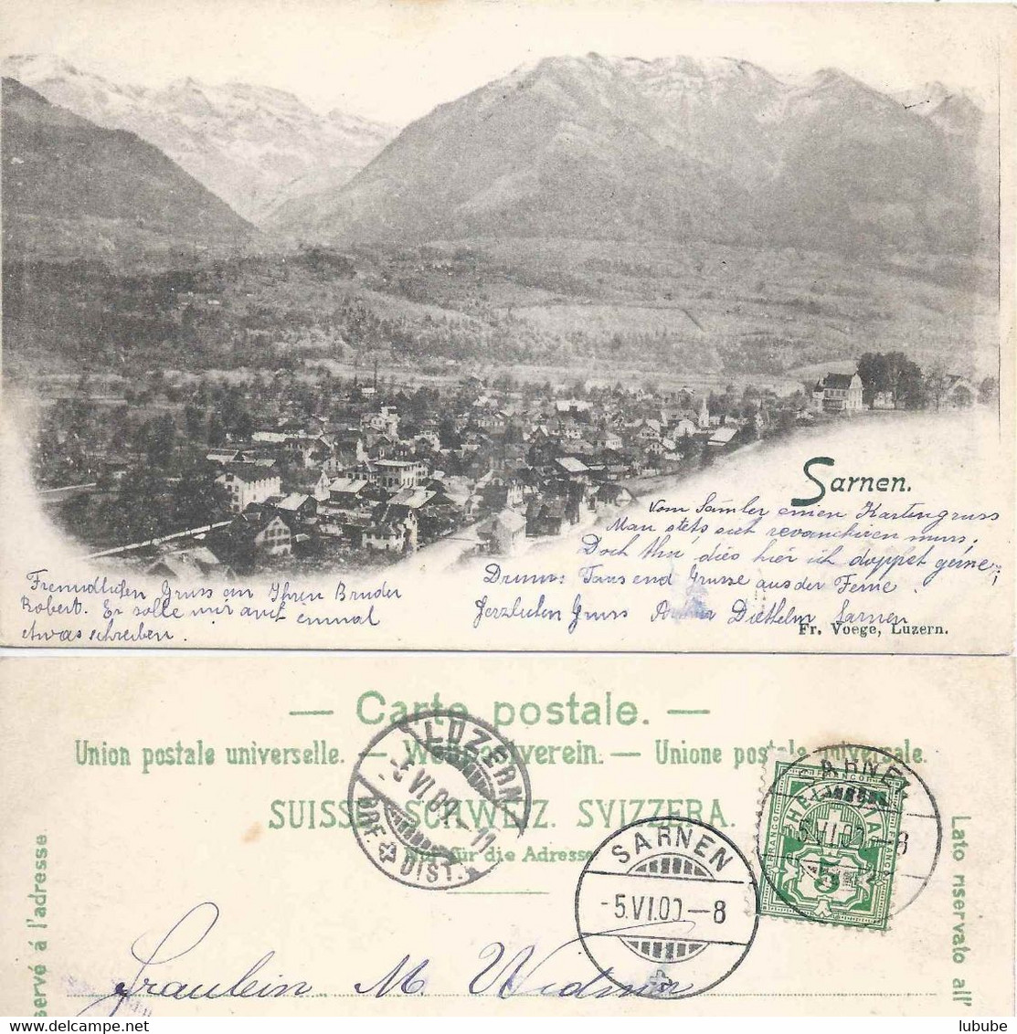 Sarnen - Gesamtansicht        1900 - Sarnen