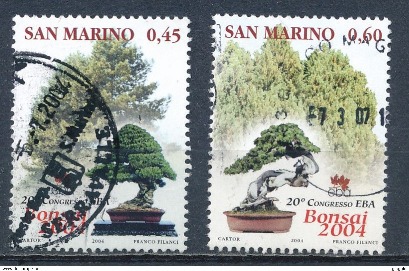 °°° SAN MARINO - Y&T N°1935/36 - 2004 °°° - Gebruikt