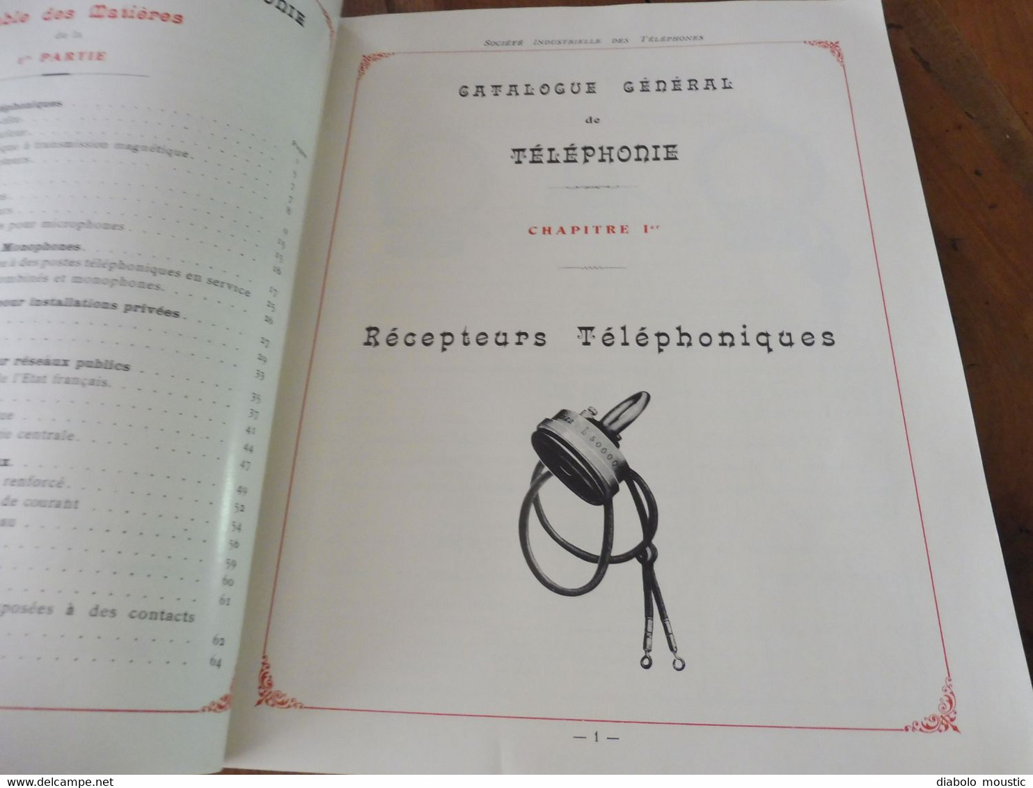 1909  Catalogue Ancien CATALOGUE GÉNÉRAL De TÉLÉPHONIE (Société Industrielle Des Téléphones) - Telefonía