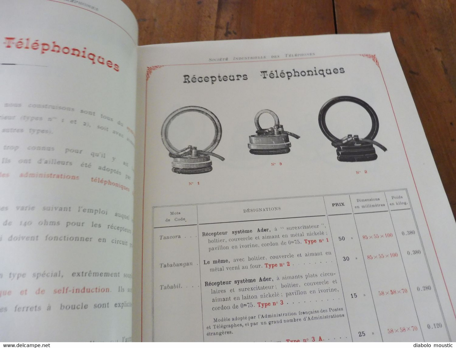 1909  Catalogue Ancien CATALOGUE GÉNÉRAL De TÉLÉPHONIE (Société Industrielle Des Téléphones) - Telefontechnik