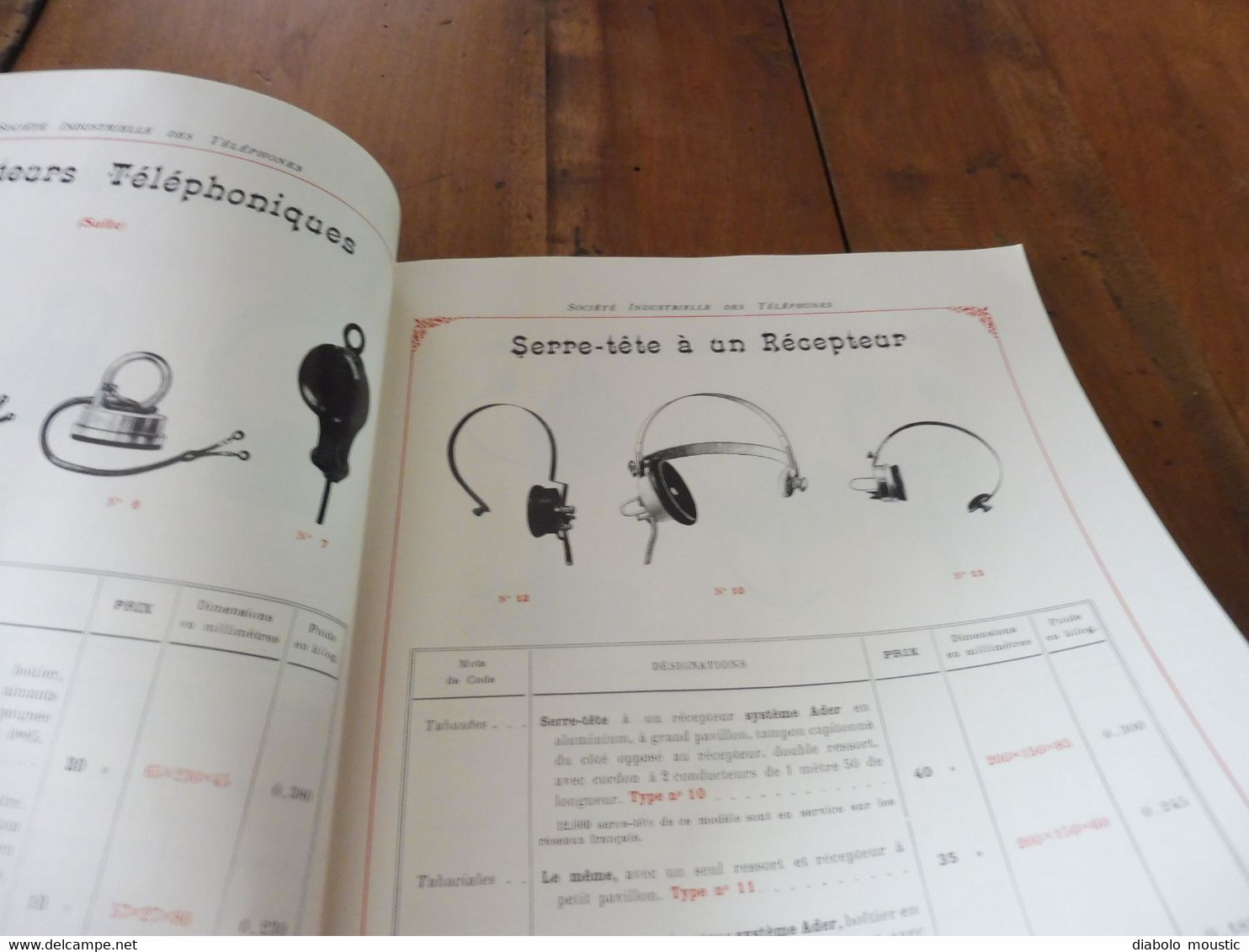 1909  Catalogue ancien CATALOGUE GÉNÉRAL de TÉLÉPHONIE (Société Industrielle des Téléphones)