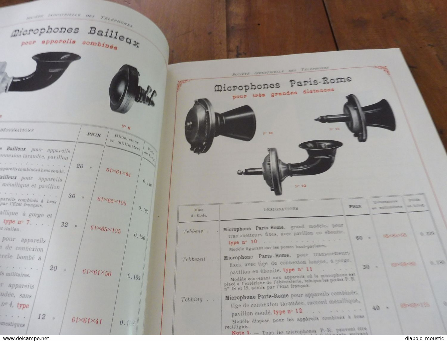 1909  Catalogue ancien CATALOGUE GÉNÉRAL de TÉLÉPHONIE (Société Industrielle des Téléphones)