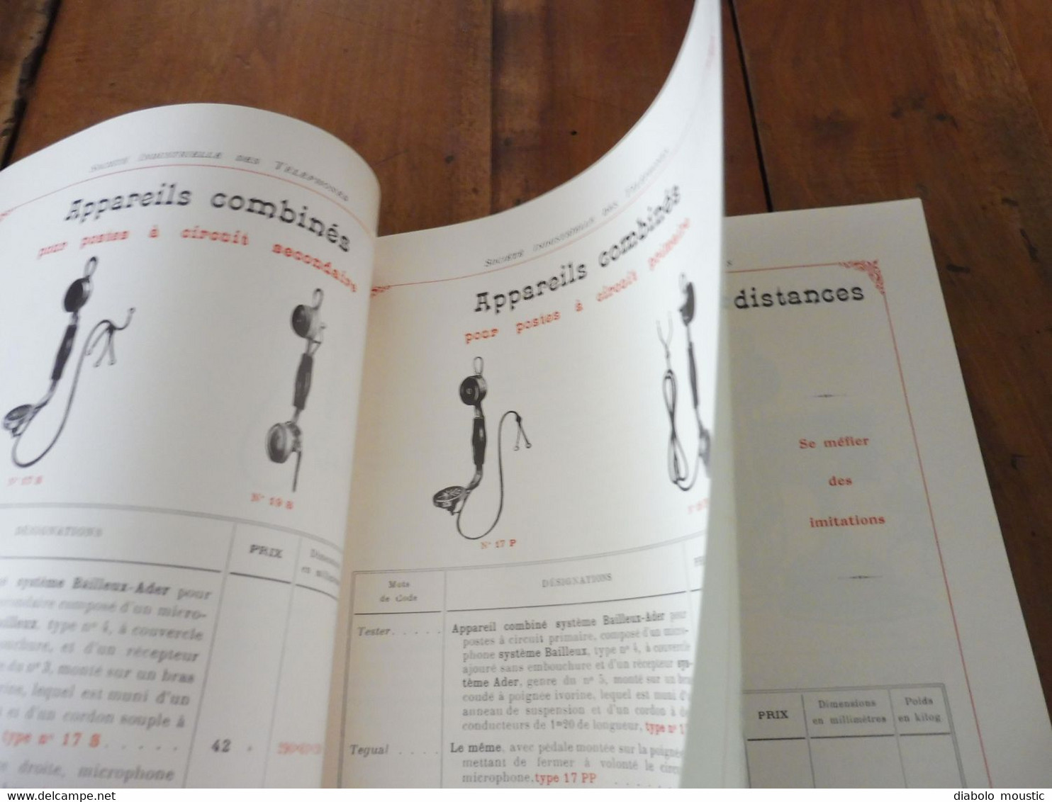 1909  Catalogue ancien CATALOGUE GÉNÉRAL de TÉLÉPHONIE (Société Industrielle des Téléphones)