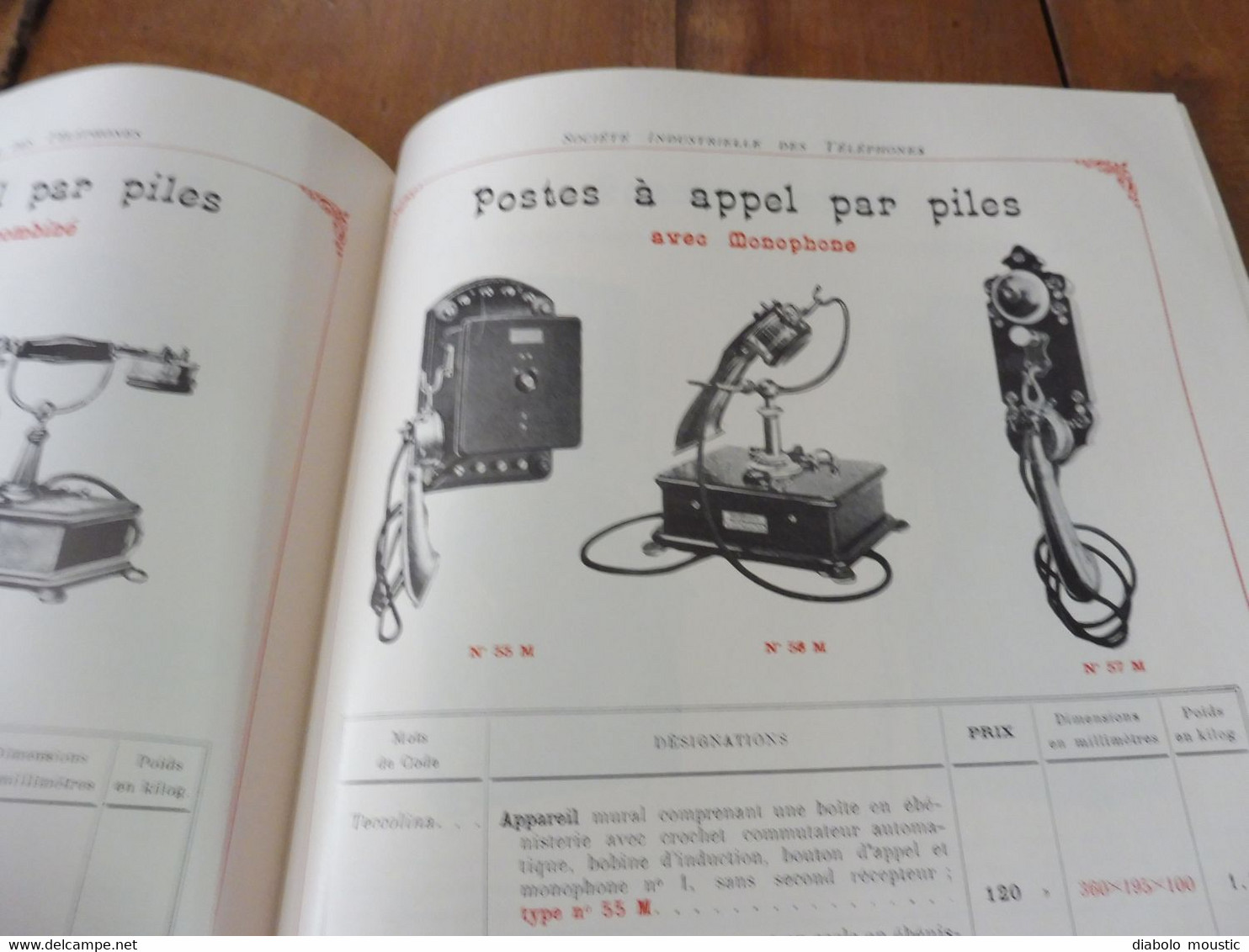 1909  Catalogue ancien CATALOGUE GÉNÉRAL de TÉLÉPHONIE (Société Industrielle des Téléphones)