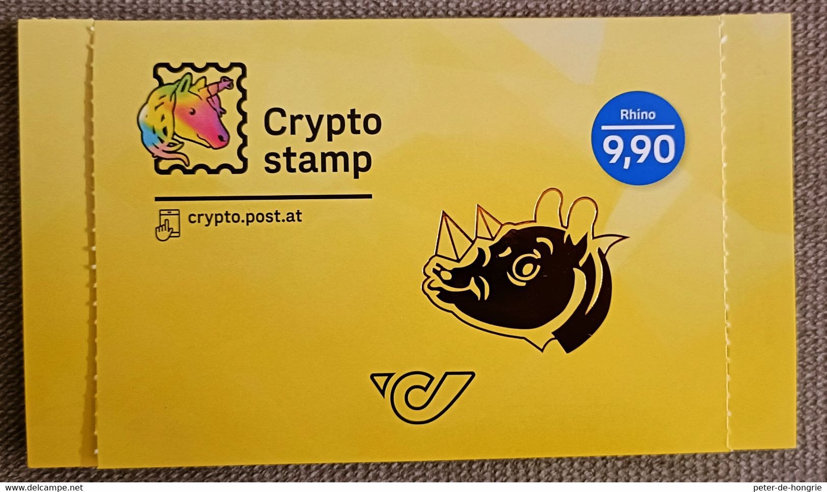 Österreich 2021 Crypto Stamp 3.1 Katze - Rhino Green Pair Unused NFT, Sold Out, Grün Par Ungebraucht NFT, Ausverkauft - Neufs