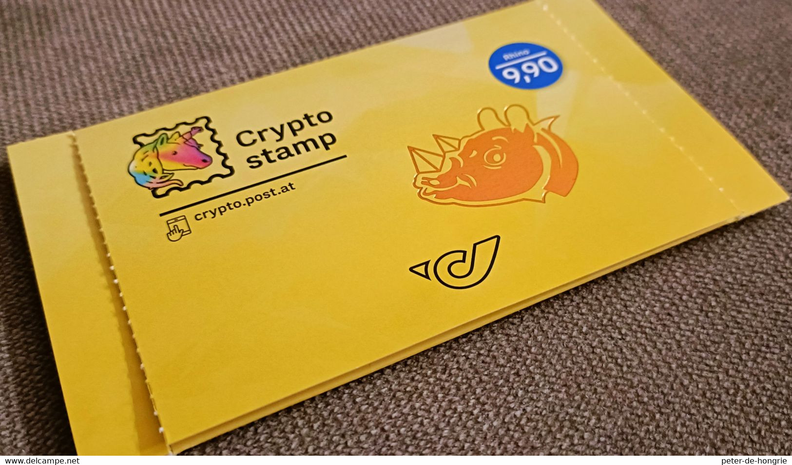 Österreich 2021 Crypto Stamp 3.1 Katze - Rhino Blue Pair Unused NFT, Sold Out, Blau Par Ungebraucht NFT, Ausverkauft - Neufs