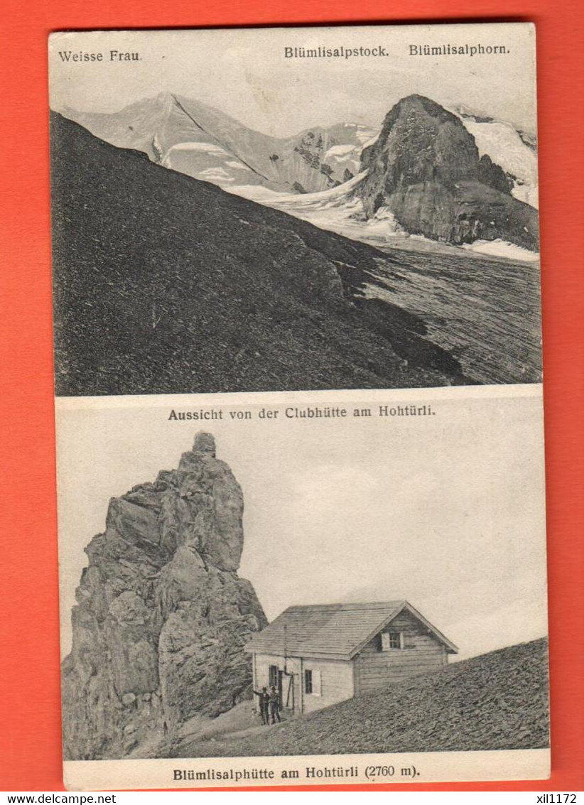 ZRJ-29  Blümlisalphütte AmHohtürli .  Stempel Reichenbach Kandertal.  Gelaufen 1912 - Reichenbach Im Kandertal