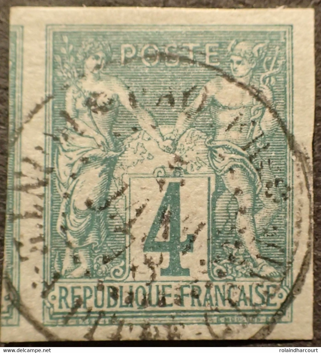 R2245/170 - COLONIES FRANÇAISES - N°25  SUPERBE CàD PAQUEBOT - POINTE A PITRE - 5 JANV. 1878 - LUXE - TRES BELLES MARGES - Sage