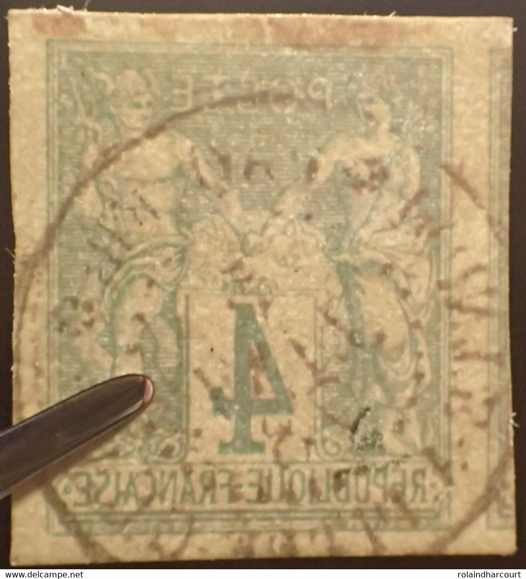 R2245/170 - COLONIES FRANÇAISES - N°25  SUPERBE CàD PAQUEBOT - POINTE A PITRE - 5 JANV. 1878 - LUXE - TRES BELLES MARGES - Sage