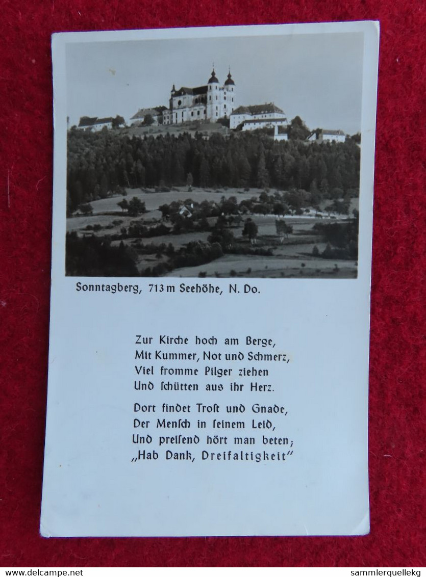 AK:Sonntagberg, Gelaufen Ca 1938 (Nr.3692) - Sonntaggsberg