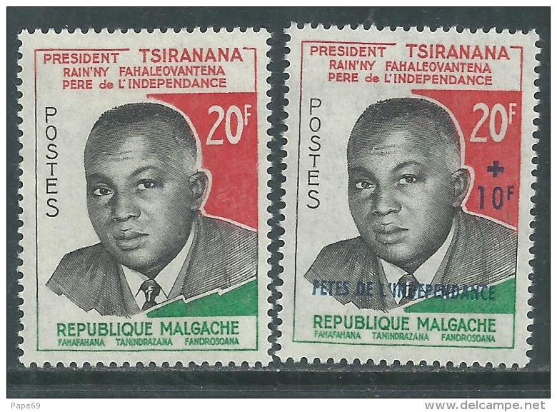 Madagascar  N° 355  / 56  XX   Les 2 Valeurs Sans Charnière, TB - Madagascar (1960-...)