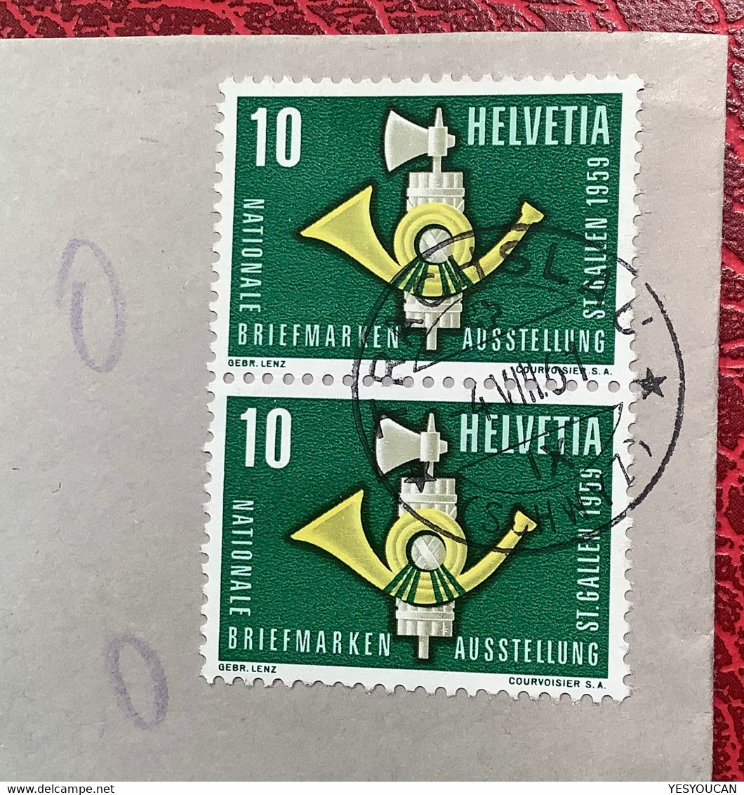 NICHT MEHR GÜLTIGE  ZNr 344 BRIEF TRACHSLAU SZ 1961>LANGENTHAL BERN Schweiz 301 Als Portomarke - Postage Due