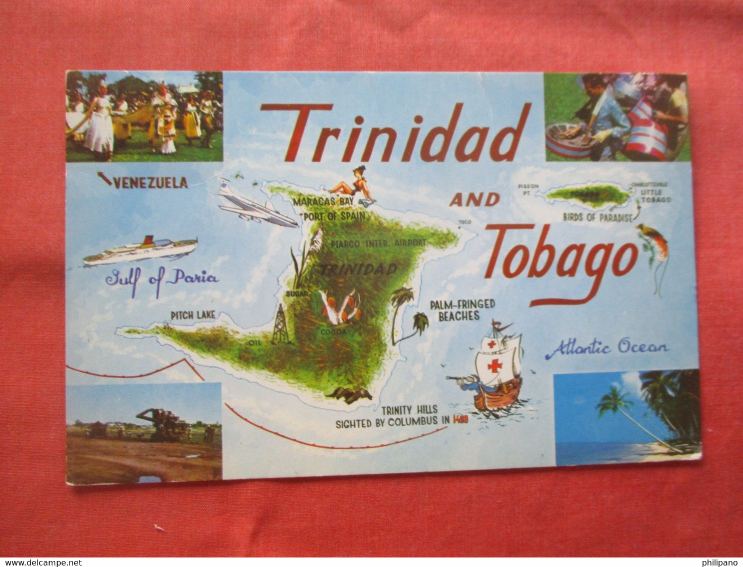 Map. Trinidad & Tobago   Ref 5705 - Trinidad